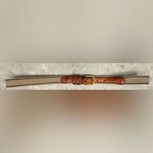 Coach Tan and Brown Leather Belt